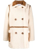 shearling double-breasted coat