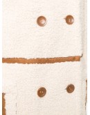 shearling double-breasted coat