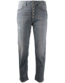high rise cropped jeans