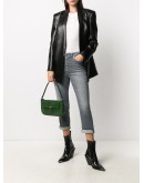 high rise cropped jeans