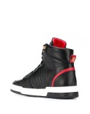 two-tone hi-top sneakers