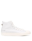 leather high top trainers