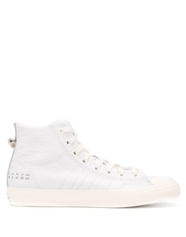 leather high top trainers