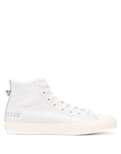 leather high top trainers