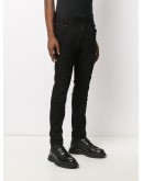 distressed low-rise skinny jeans