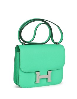 Hermès Constance 18 Vert Comics Epsom Palladium Hardware