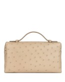 Loro Piana Extra Pocket L19 Pouch Beige Ostrich Gold