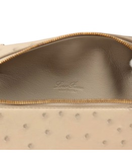 Loro Piana Extra Pocket L19 Pouch Beige Ostrich Gold